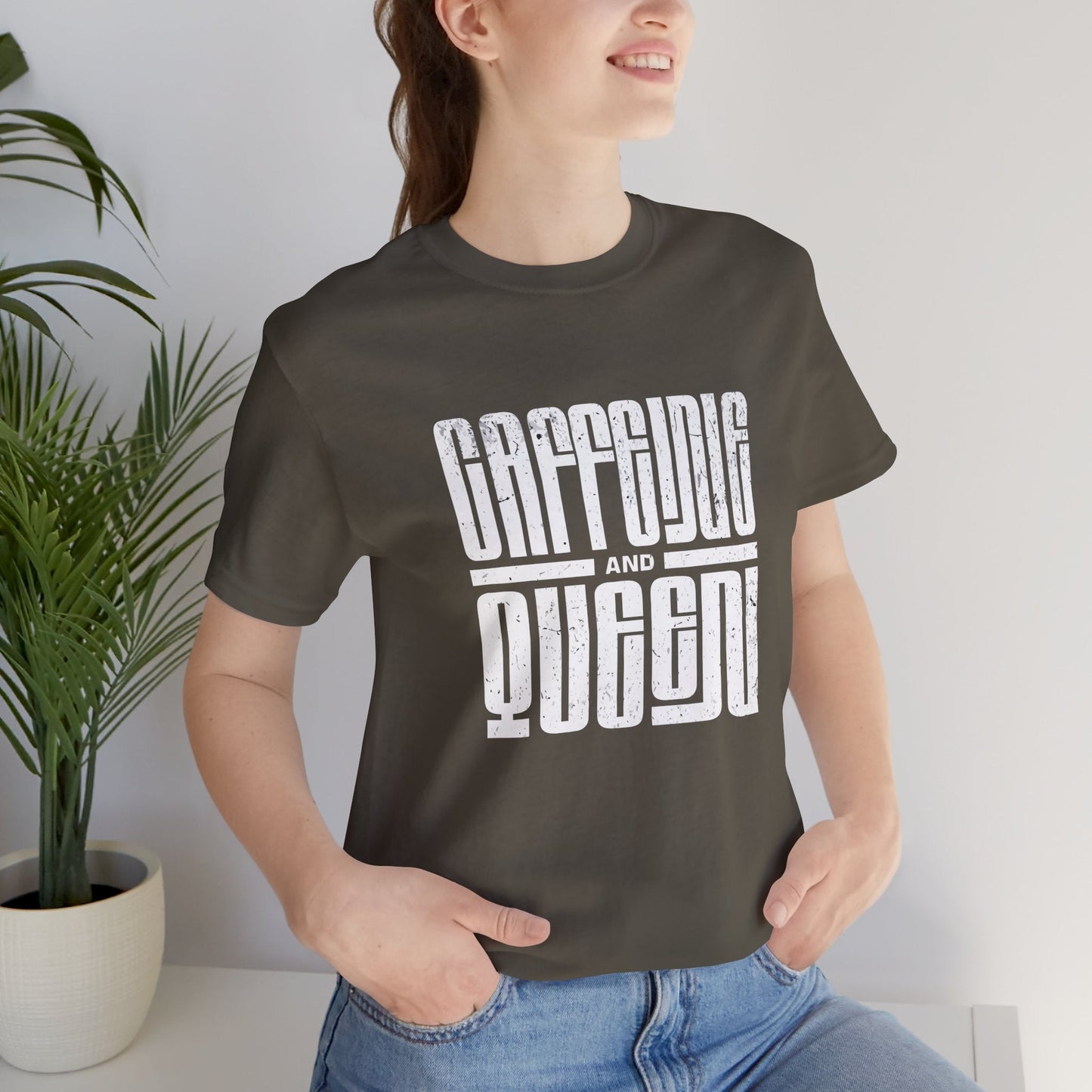 T-Shirt for Coffee Lovers - Caffeine Queen Design Printify