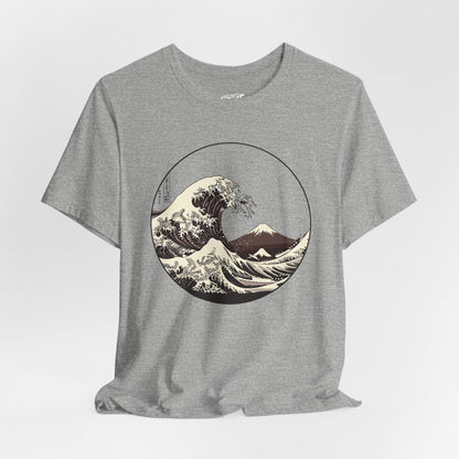 Ocean Wave Graphic Tee | Cool Casual Wear, Beach Lover Gift, Art Inspired Shirt, Summer Attire, Gift for Him/Her Printify