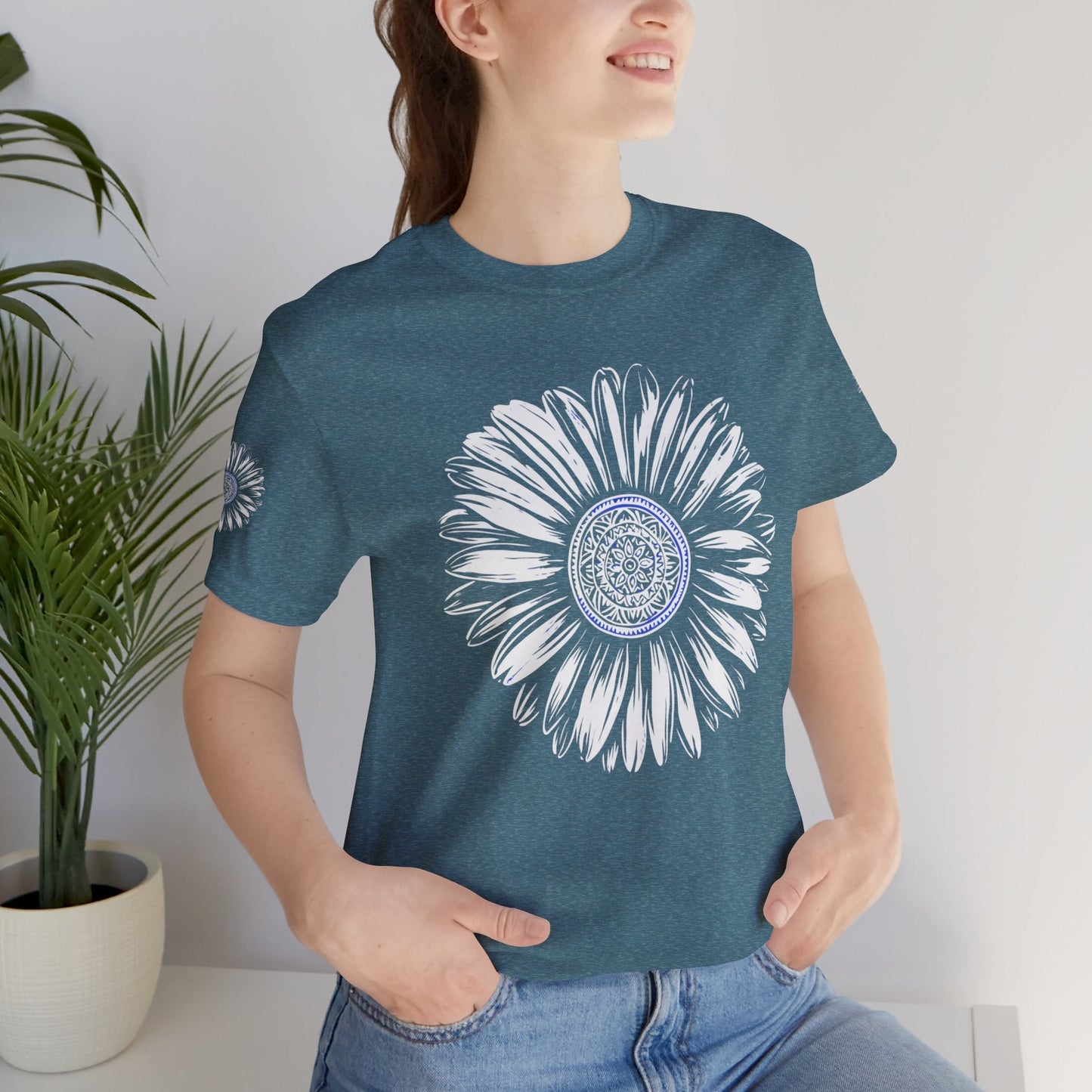 Boho Blue Mandala Tee Boho Wear