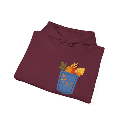 Floral Pocket Hoodie - Cozy Unisex Sweatshirt for Gardening Lovers Boho Wear