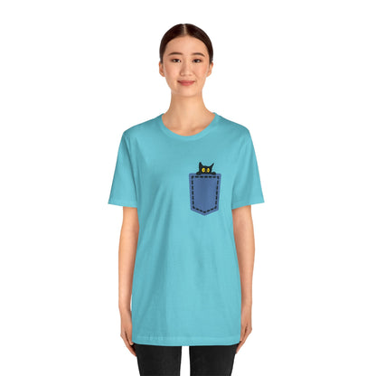 Cat Pocket Tee Boho Wear