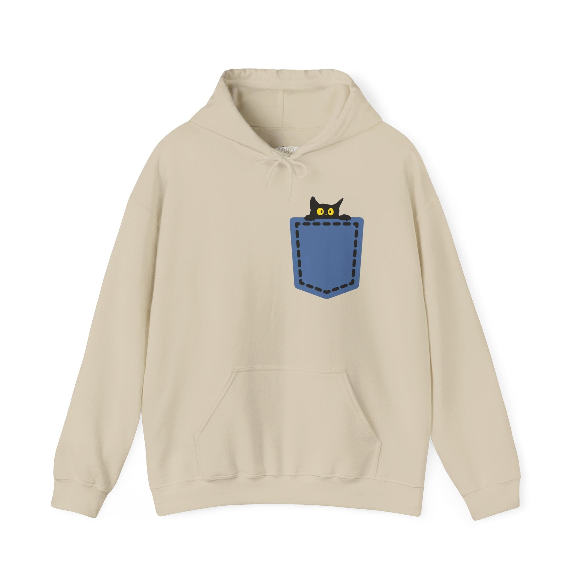 Cat Pocket Hoodie | Cute Cat Lover Gift, Unisex Printify