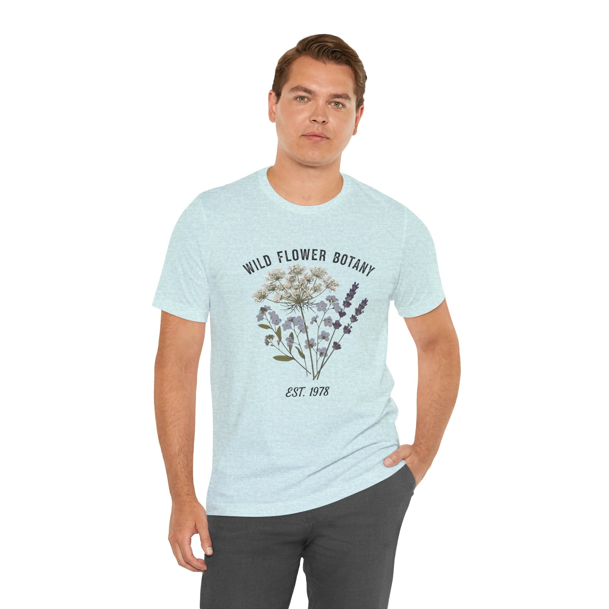 Wild Flower Botany Unisex Tee - Nature-Inspired Floral Shirt Boho Wear