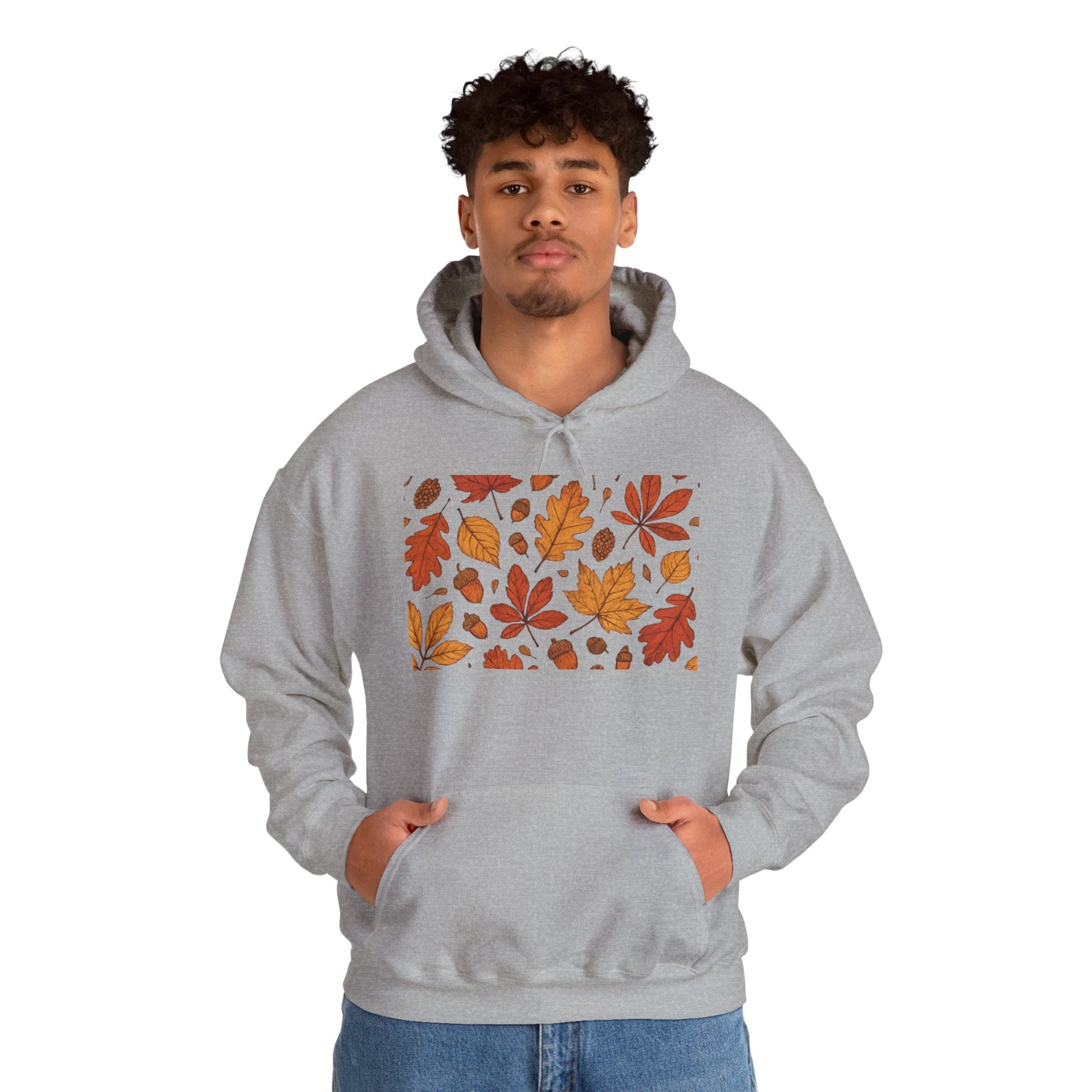 Vintage Autumn Unisex Hoodie Sweatshirt - Pattern Design Boho Wear