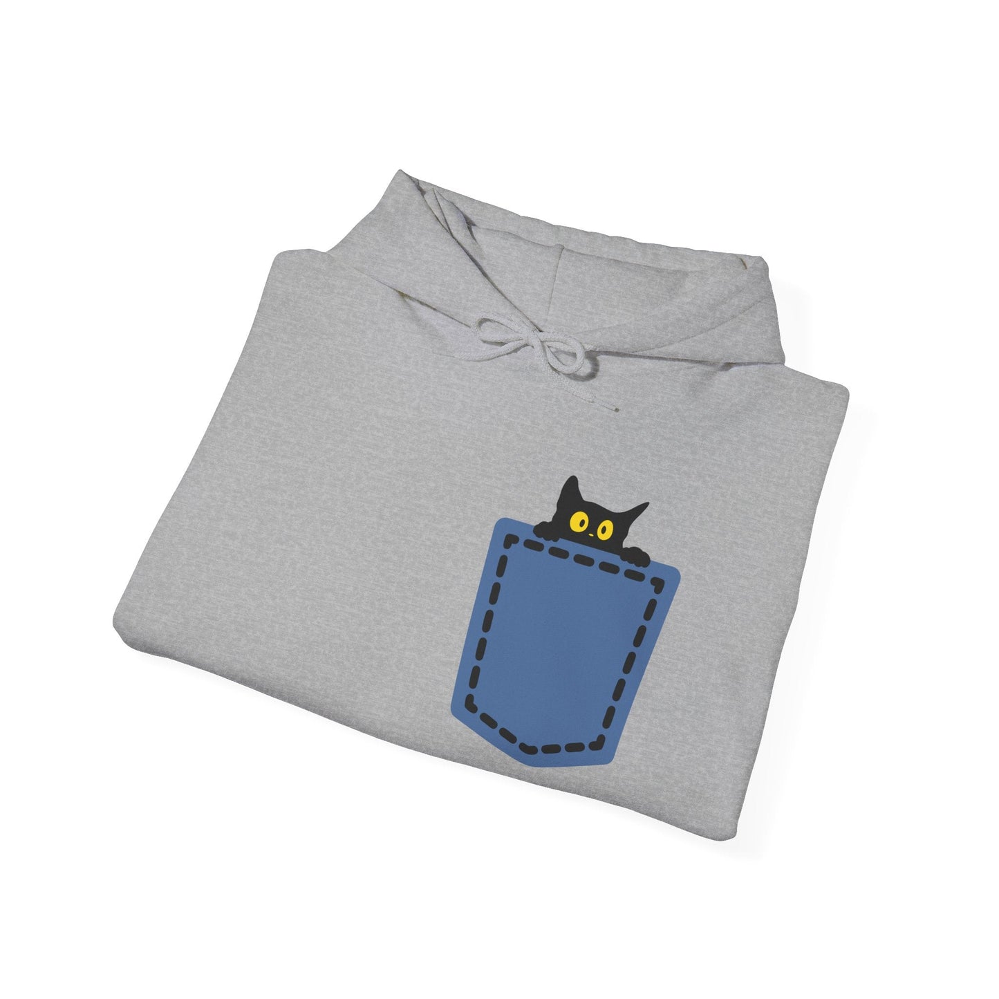 Cat Pocket Hoodie | Cute Cat Lover Gift, Unisex Printify