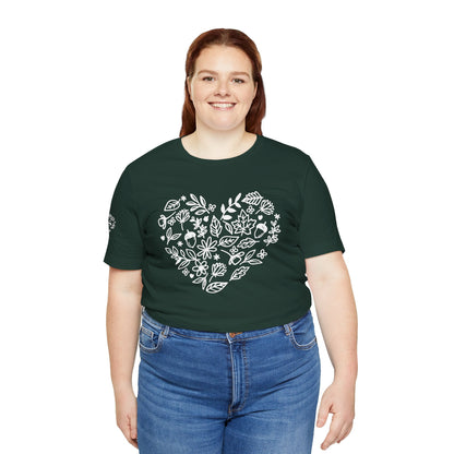 Floral Heart Tee Printify