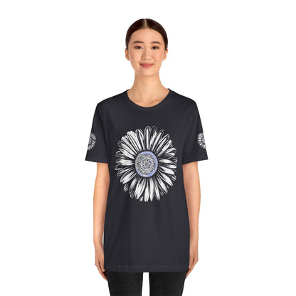 Boho Blue Mandala Tee Boho Wear