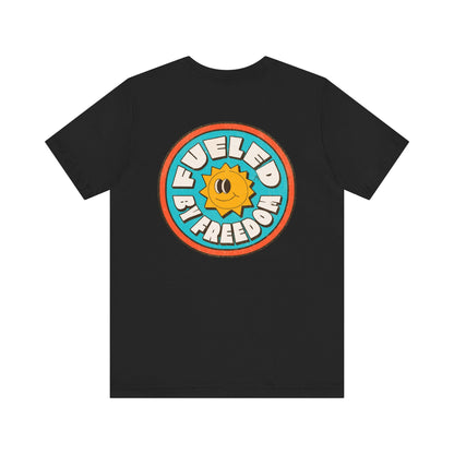 T-Shirt Fueled by Freedom Graphic Tee Printify
