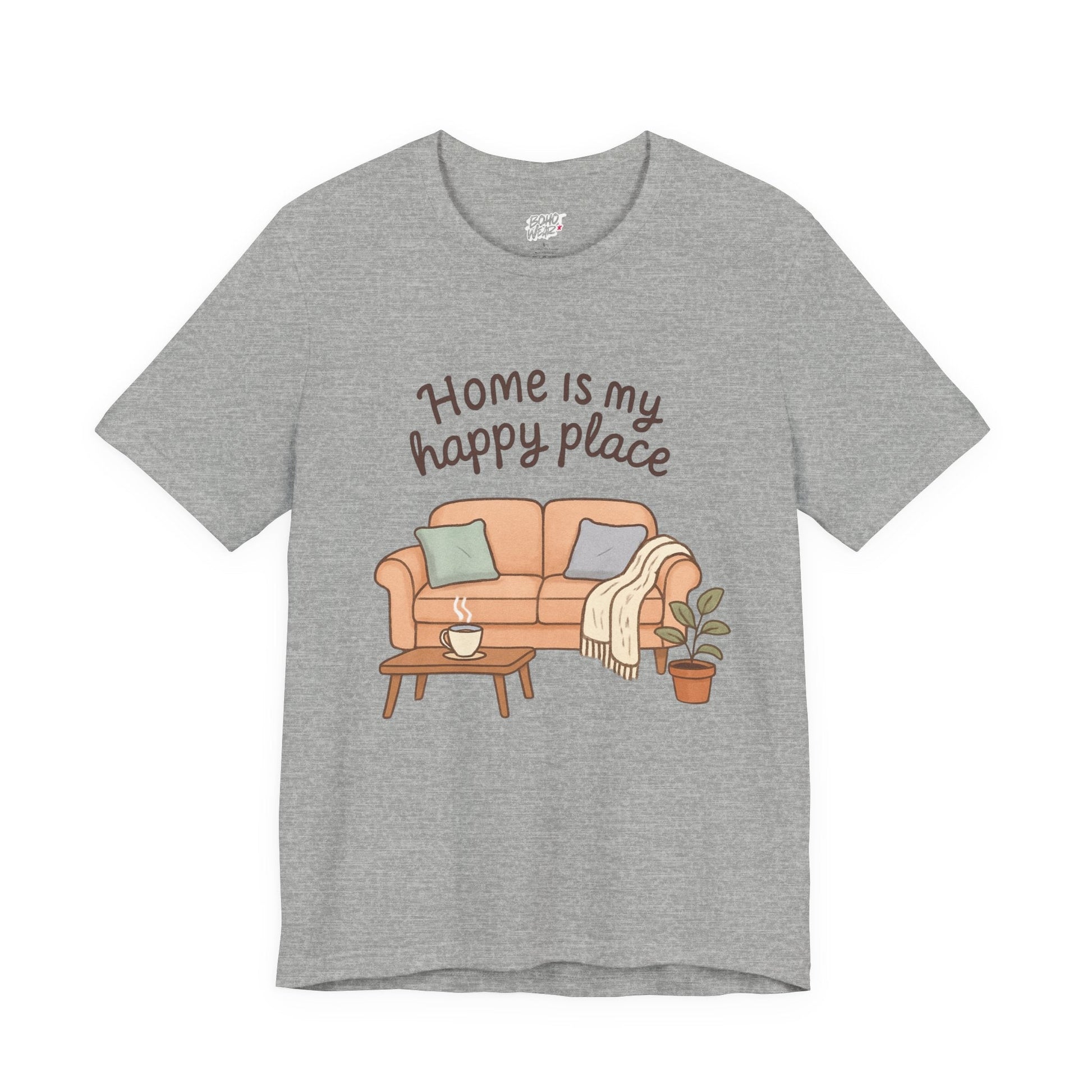T-Shirt - Home is my Happy Place - Unisex Jersey Short Sleeve Tee Boho Wear