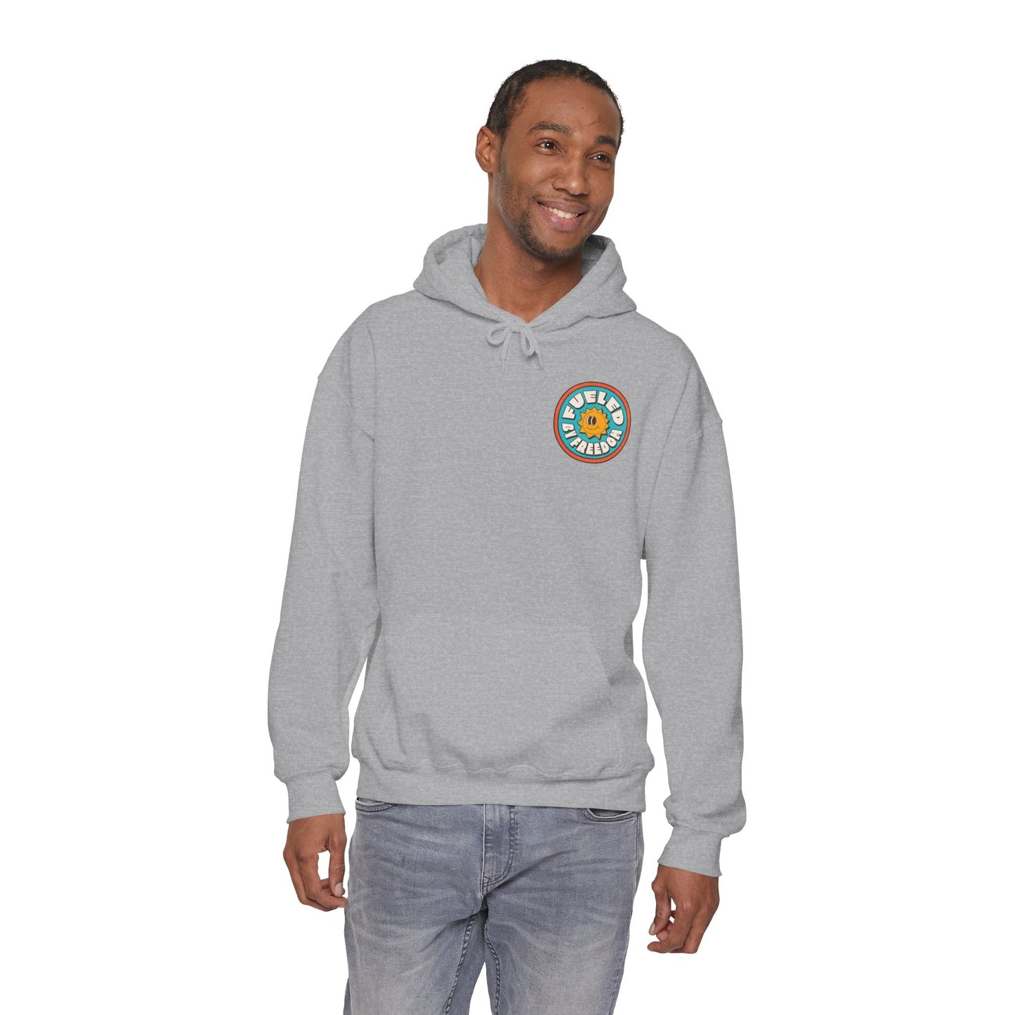 Hooded Sweatshirt Fueled by Freedom Boho Wear