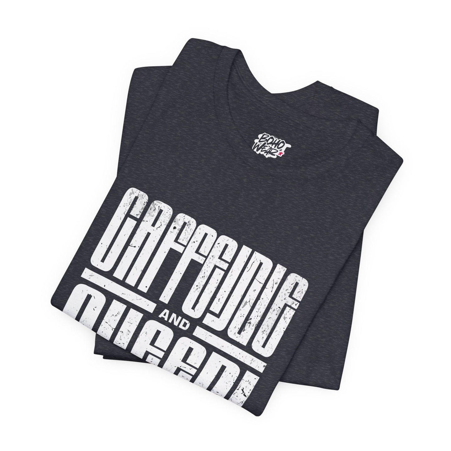 T-Shirt for Coffee Lovers - Caffeine Queen Design Boho Wear