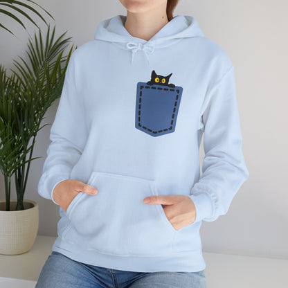 Cat Pocket Hoodie | Cute Cat Lover Gift, Unisex Printify