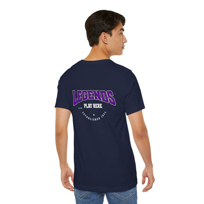 Legends Play Here Tee, Casual Unisex T-Shirt, Gift for Gamers, Birthday, Sports Fan Apparel, Comfortable Everyday Wear Boho Wear
