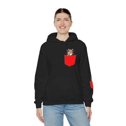 Funny Botanic Autumn Unisex Hoodie Sweatshirt with Pocket Flowers Printify