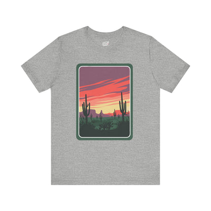 Desert Sunset Tee | Boho Style, Unisex Short Sleeve Shirt, Nature Lover Gift, Adventure Apparel, Outdoor Exploration Clothing Printify