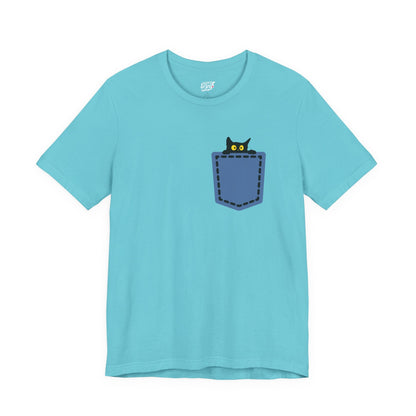 Cat Pocket Tee Boho Wear