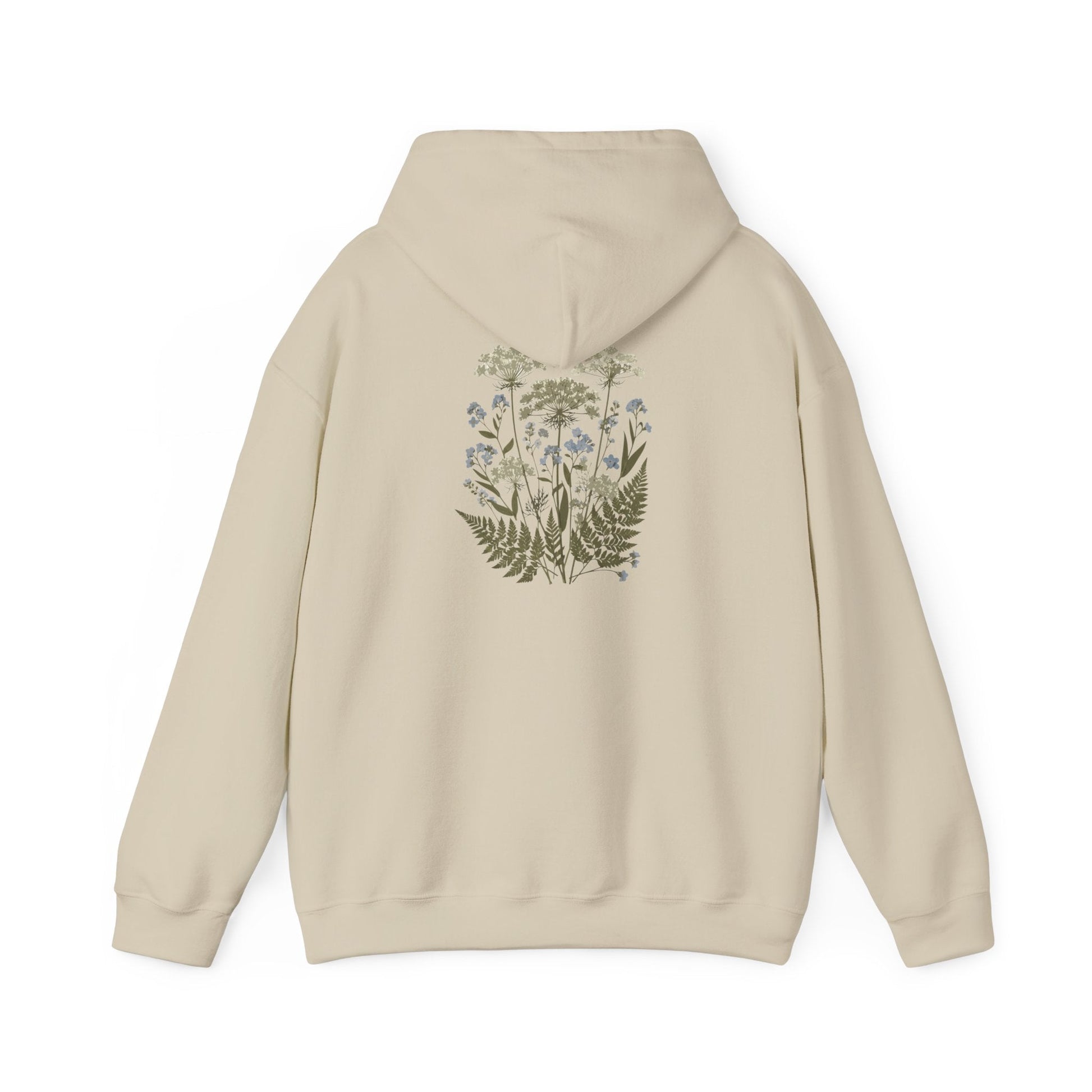 Botanical Print Unisex Hoodie - Embrace Nature Boho Wear