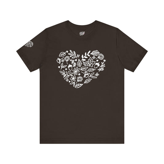Floral Heart Tee Printify