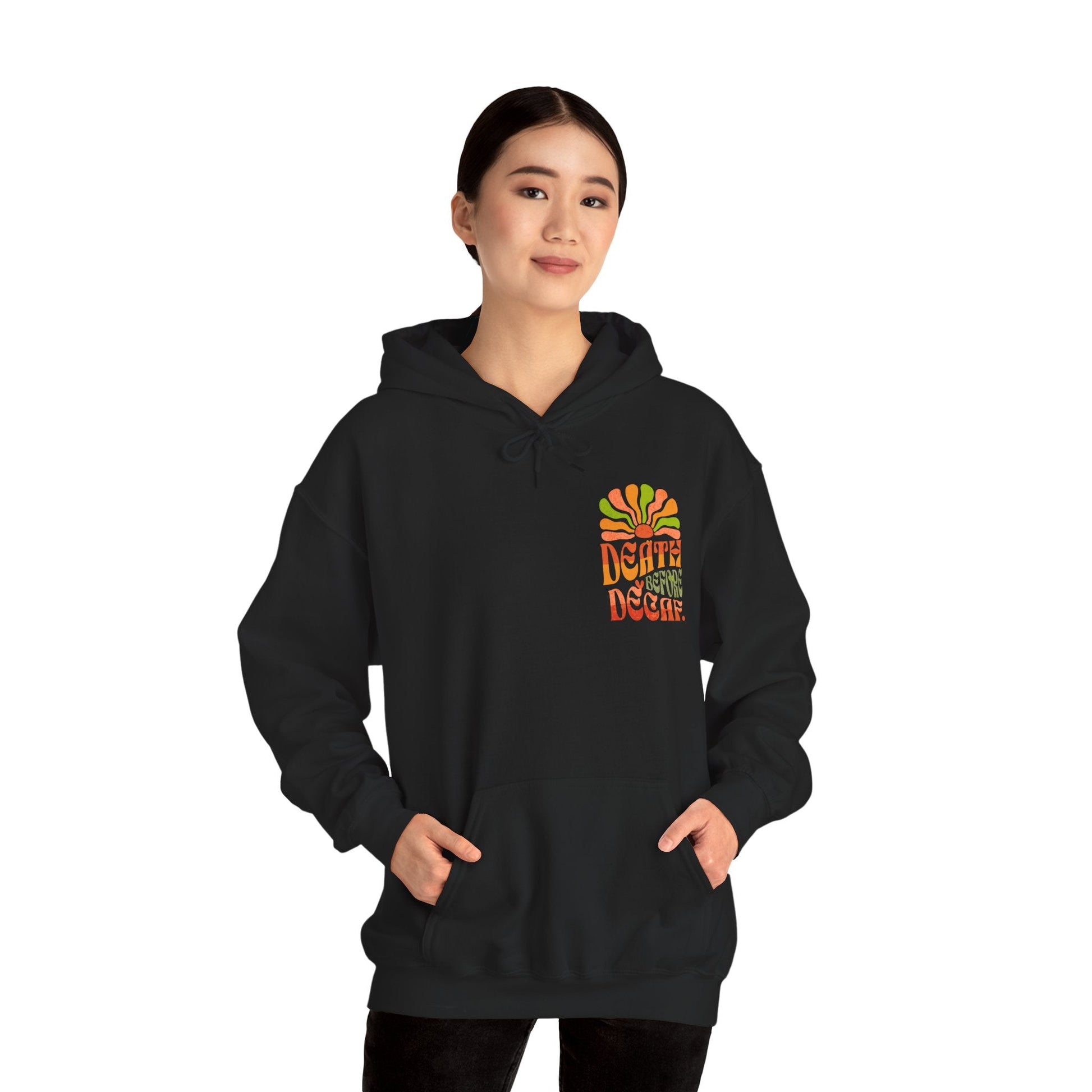 Colorful Retro Hoodie - Perfect for Cozy Days and Celebrations Printify