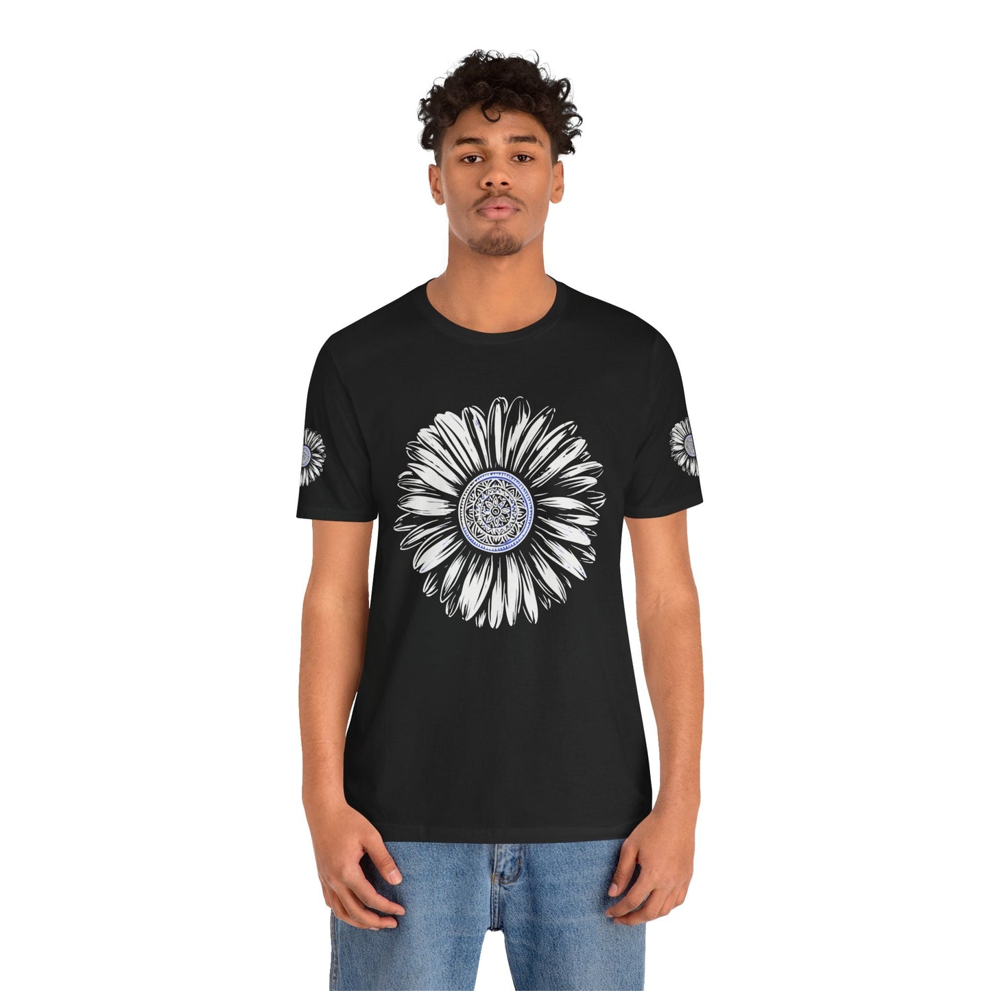 Boho Blue Mandala Tee Printify