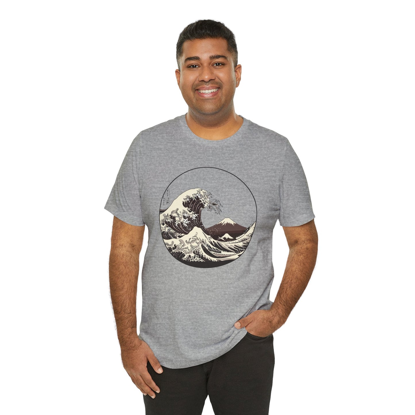 Ocean Wave Graphic Tee | Cool Casual Wear, Beach Lover Gift, Art Inspired Shirt, Summer Attire, Gift for Him/Her Printify