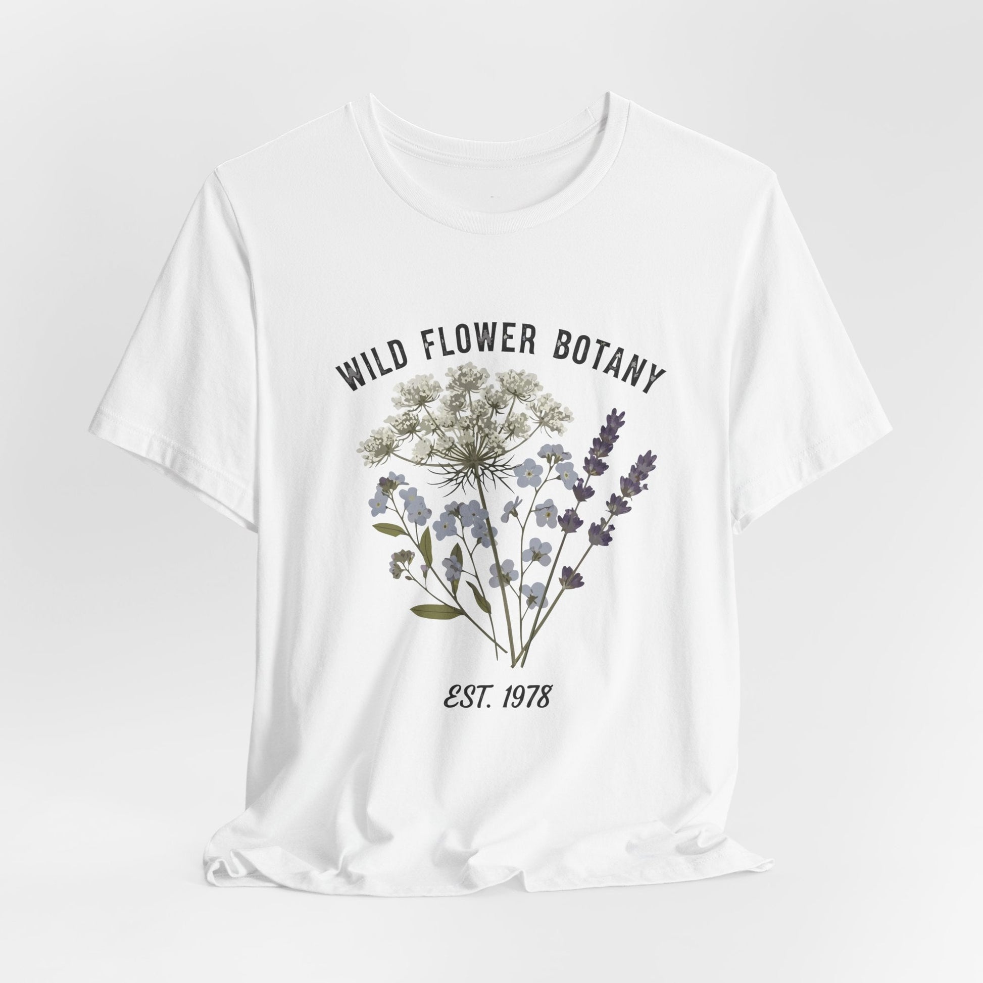 Wild Flower Botany Unisex Tee - Nature-Inspired Floral Shirt Printify