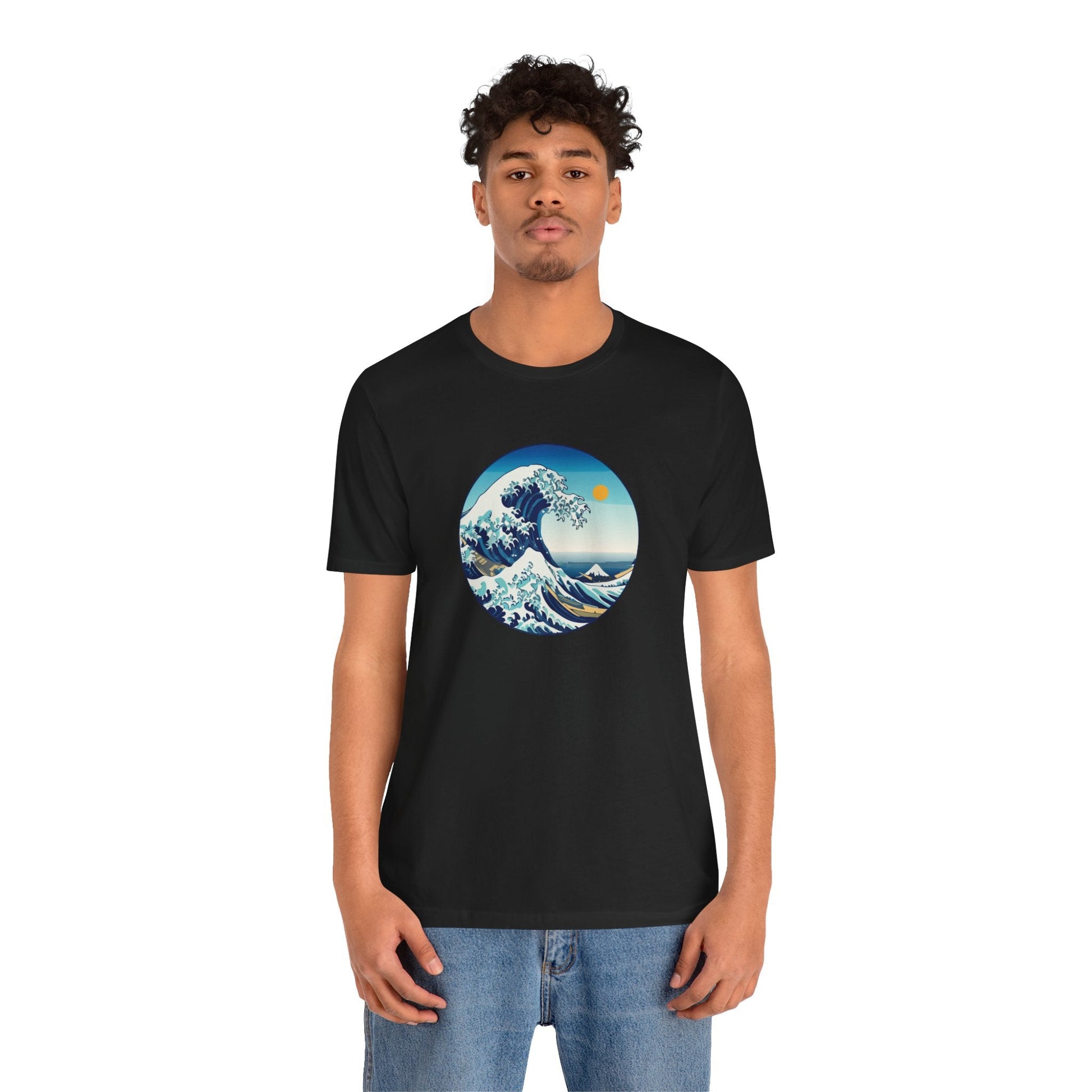 Ocean Wave Graphic Tee - Perfect for Beach Lovers, Summer Vibes, Casual Outfits, Gift for Surfers, Eco-Friendly Fashion Printify