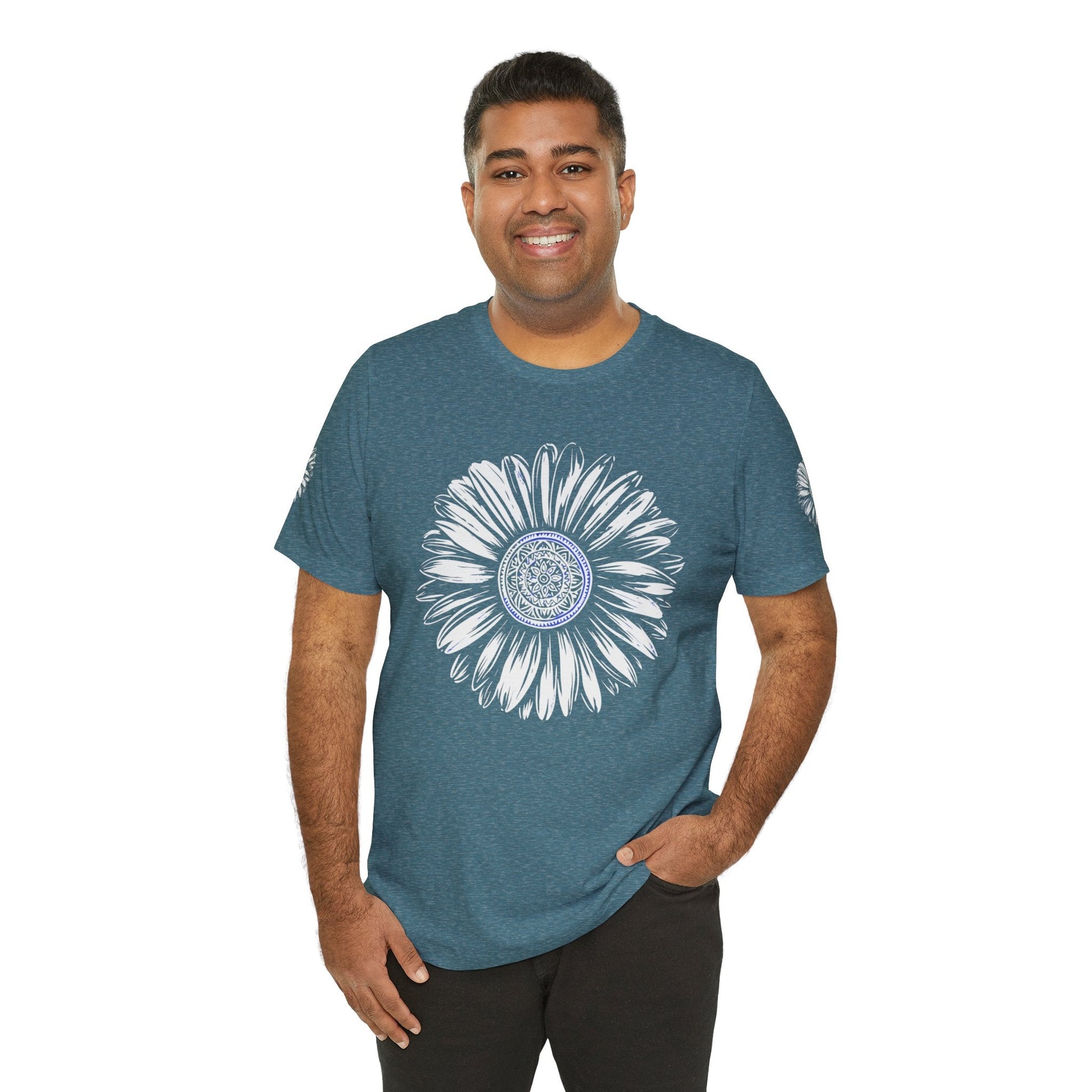 Boho Blue Mandala Tee Boho Wear
