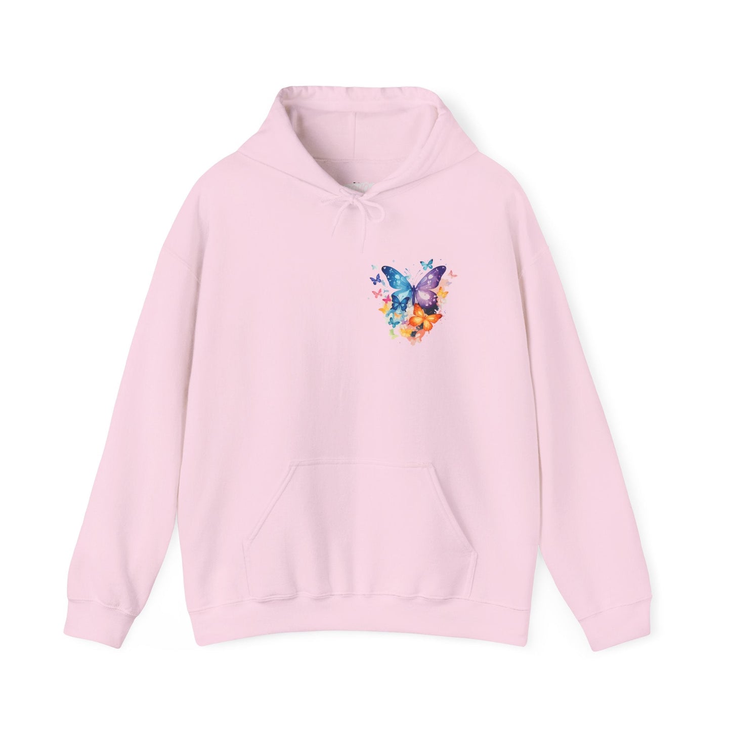 Colorful Butterfly Hoodie - Artistic Unisex Sweatshirt for Spring Adventures Printify