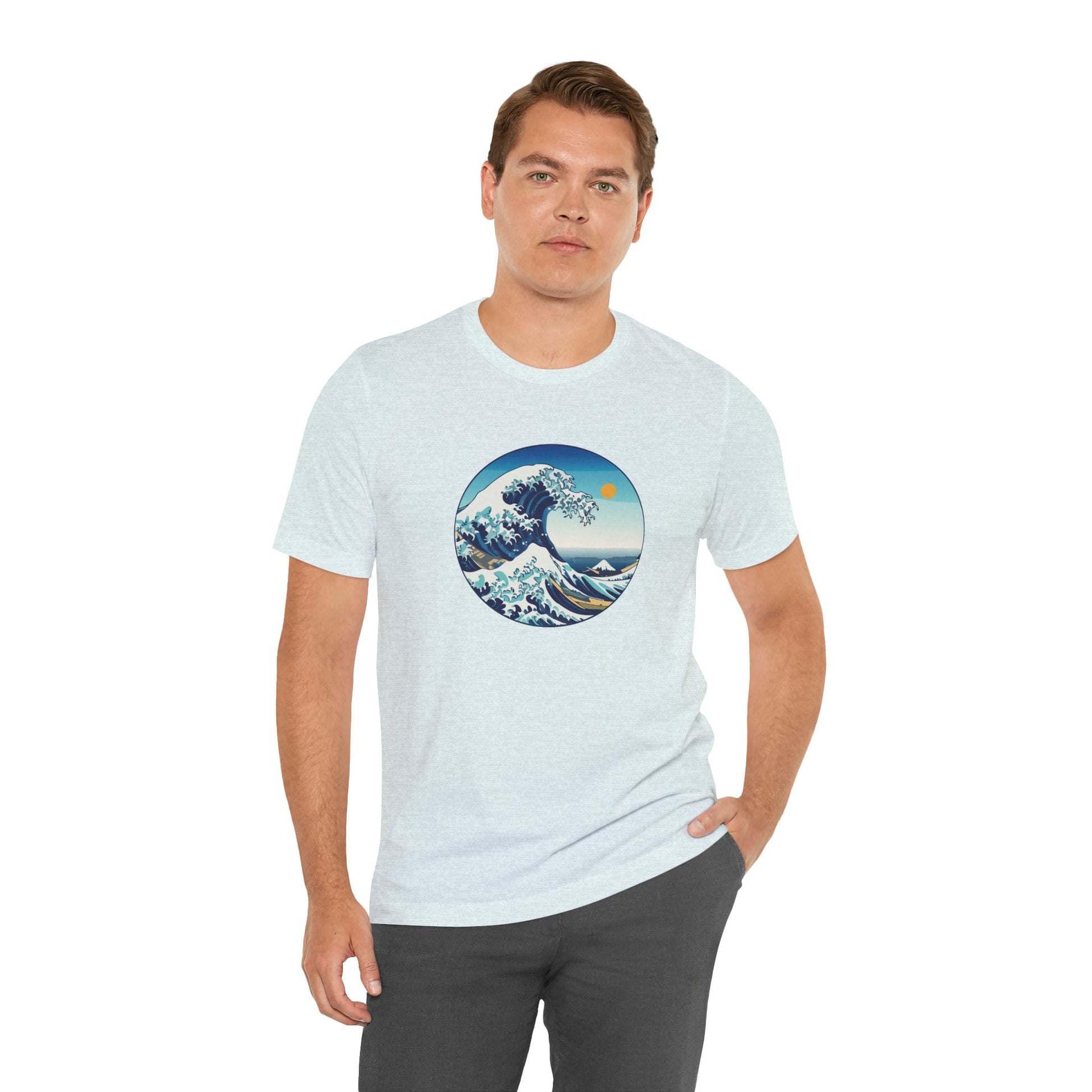 Ocean Wave Graphic Tee - Perfect for Beach Lovers, Summer Vibes, Casual Outfits, Gift for Surfers, Eco-Friendly Fashion Printify