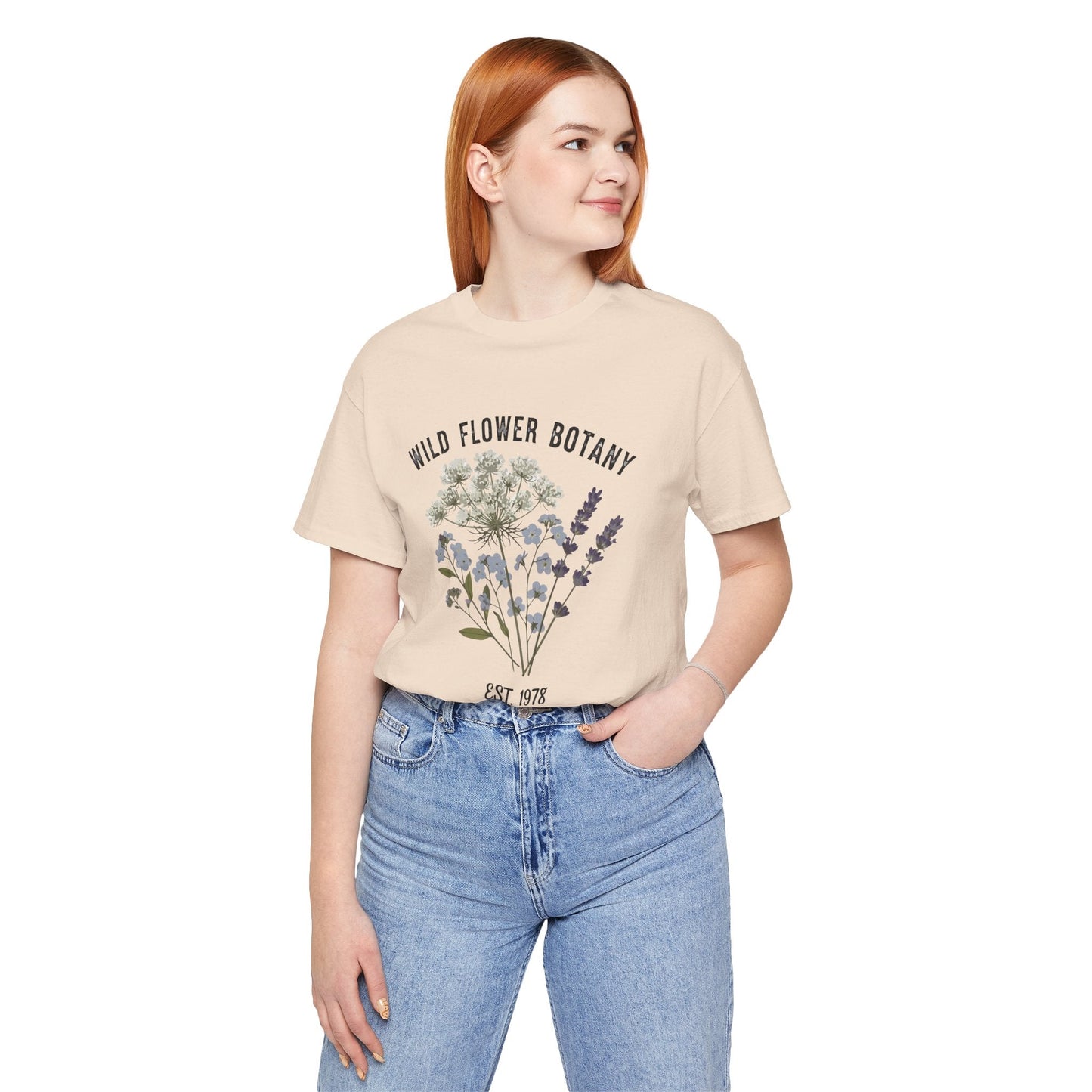 Wild Flower Botany Unisex Tee - Nature-Inspired Floral Shirt Printify