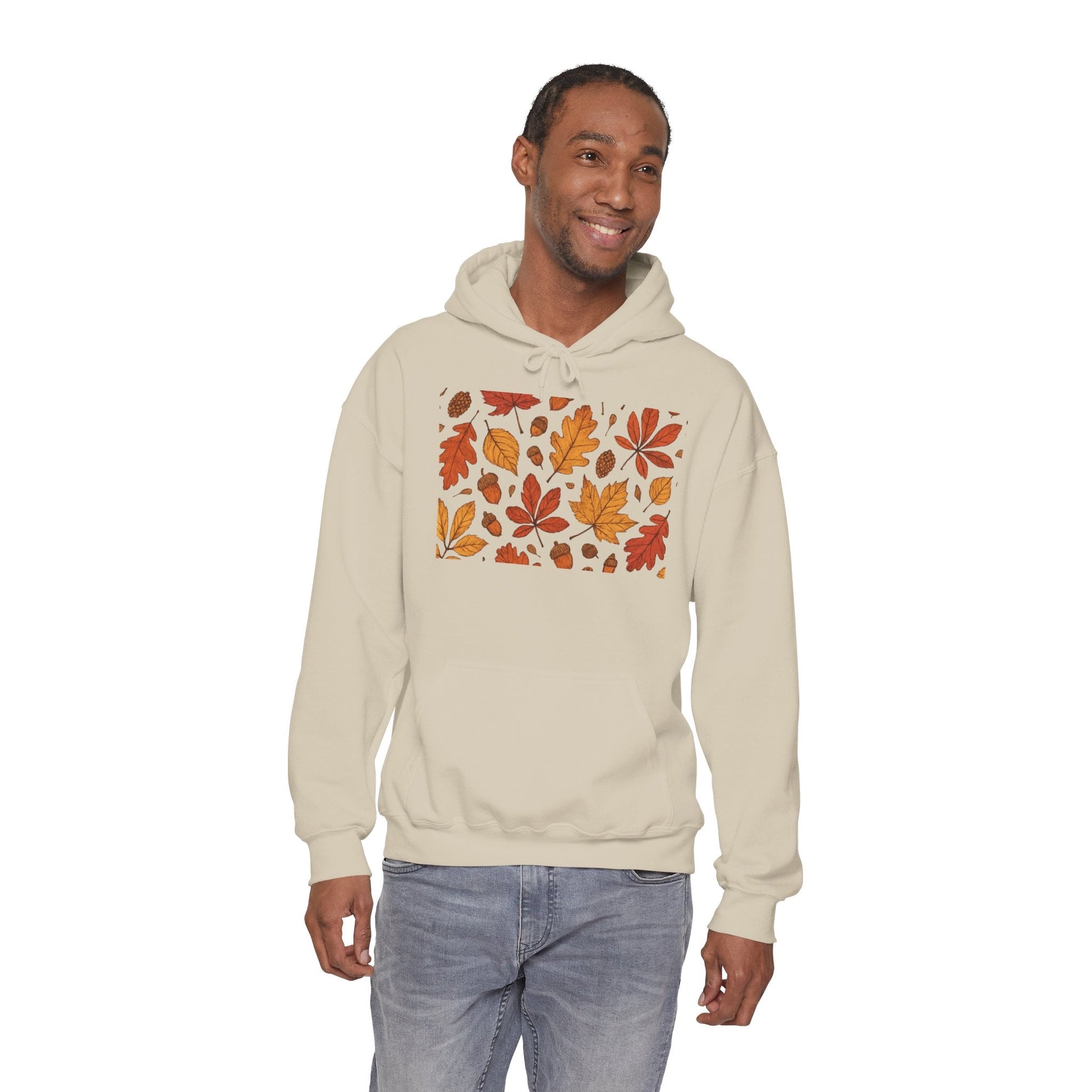 Vintage Autumn Unisex Hoodie Sweatshirt - Pattern Design Boho Wear