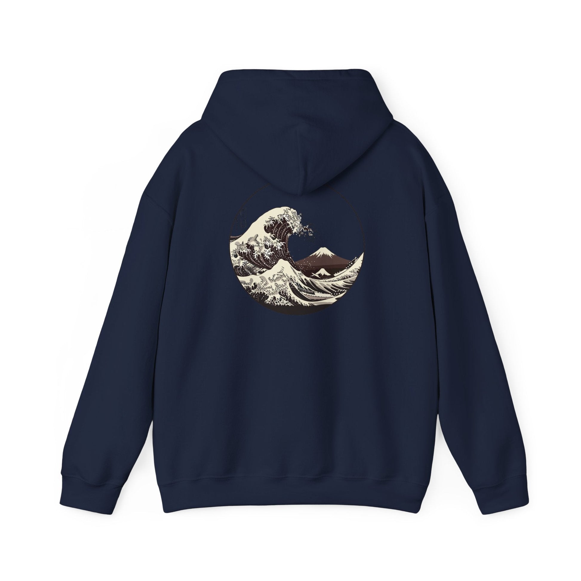 Ocean Wave Graphic Hoodie, Unisex Sweatshirt Gift, Beach Lover Apparel, Cozy Layering, Nature-Inspired Gift Printify
