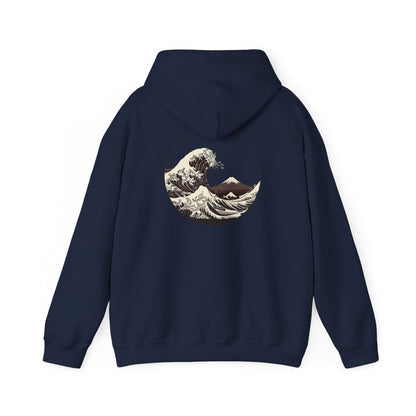Ocean Wave Graphic Hoodie, Unisex Sweatshirt Gift, Beach Lover Apparel, Cozy Layering, Nature-Inspired Gift Printify