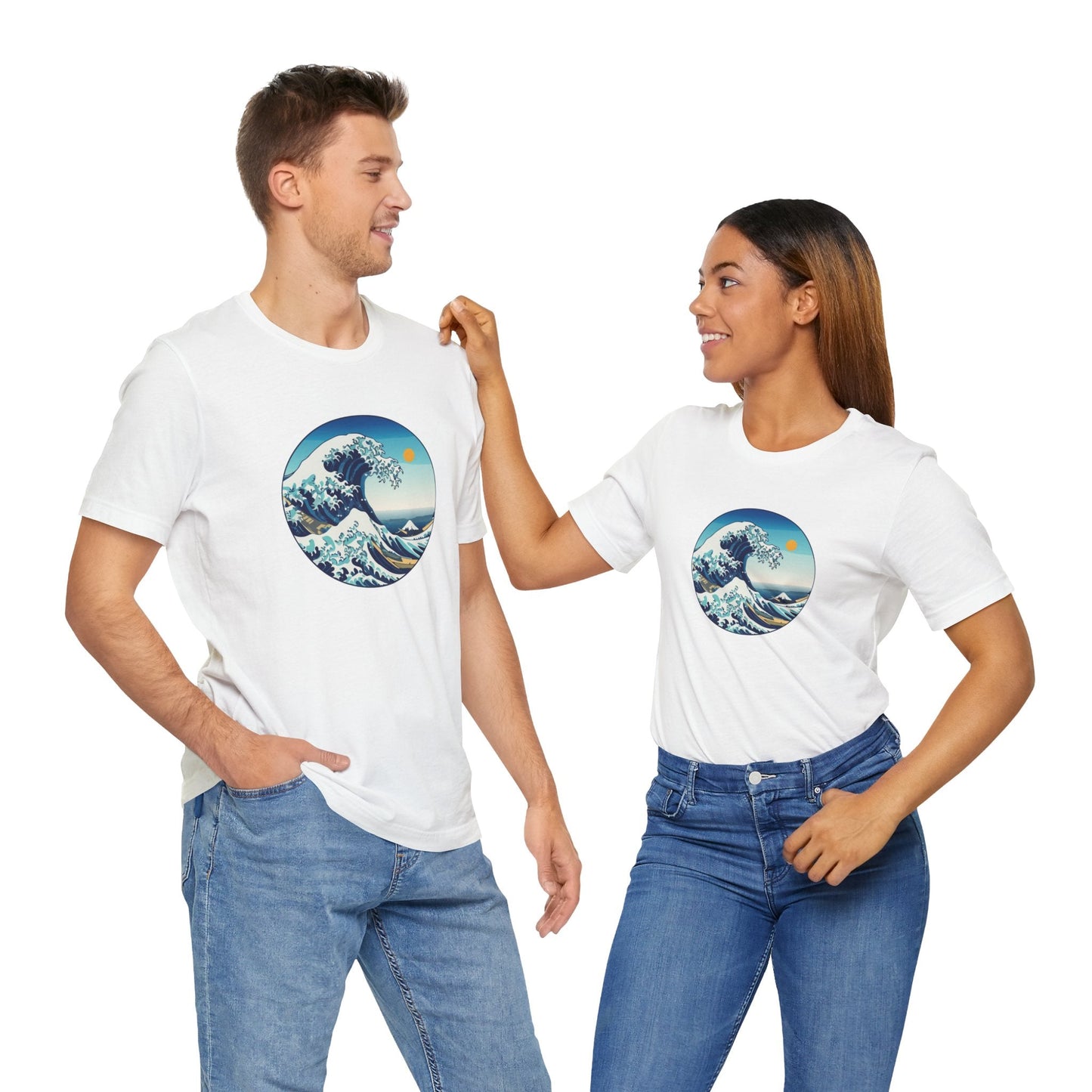 Ocean Wave Graphic Tee - Perfect for Beach Lovers, Summer Vibes, Casual Outfits, Gift for Surfers, Eco-Friendly Fashion Printify