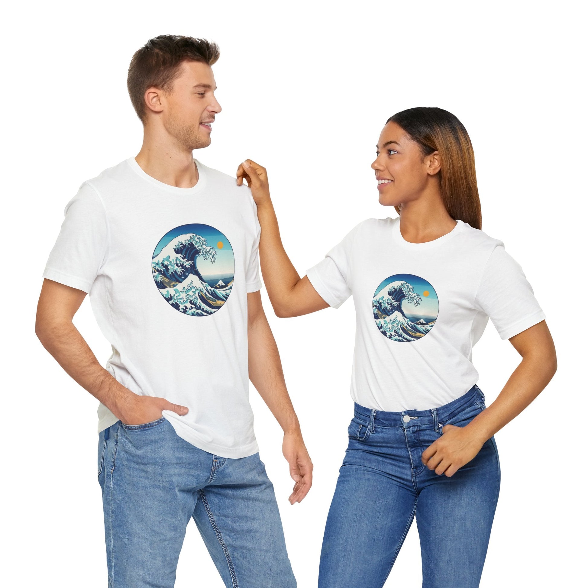 Ocean Wave Graphic Tee - Perfect for Beach Lovers, Summer Vibes, Casual Outfits, Gift for Surfers, Eco-Friendly Fashion Printify