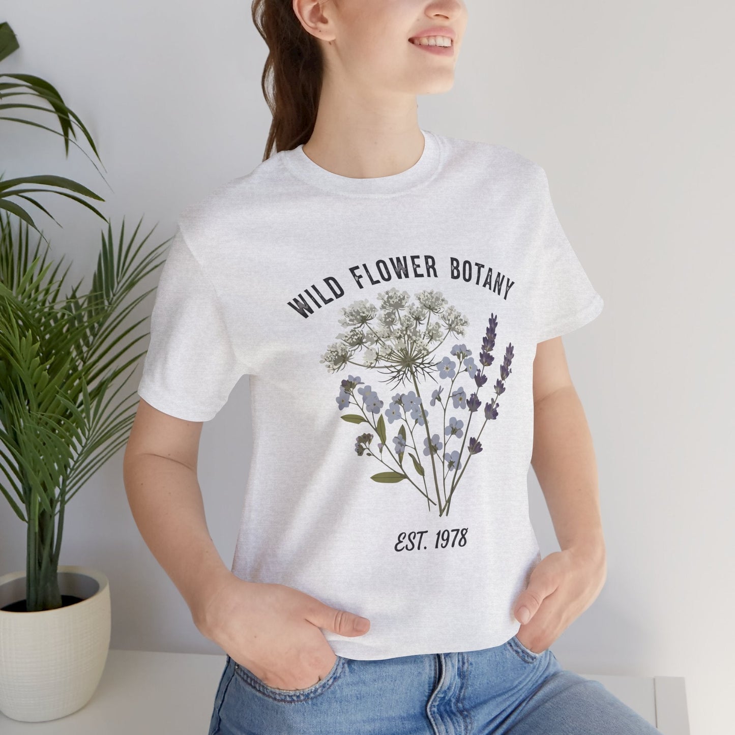 Wild Flower Botany Unisex Tee - Nature-Inspired Floral Shirt Printify