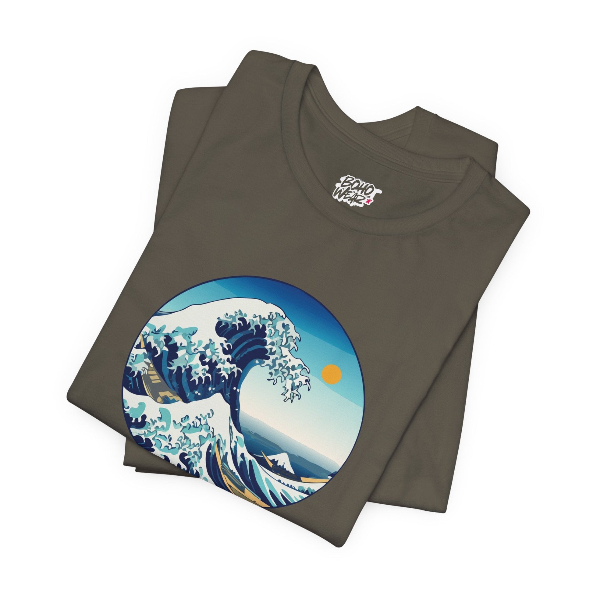 Ocean Wave Graphic Tee - Perfect for Beach Lovers, Summer Vibes, Casual Outfits, Gift for Surfers, Eco-Friendly Fashion Printify
