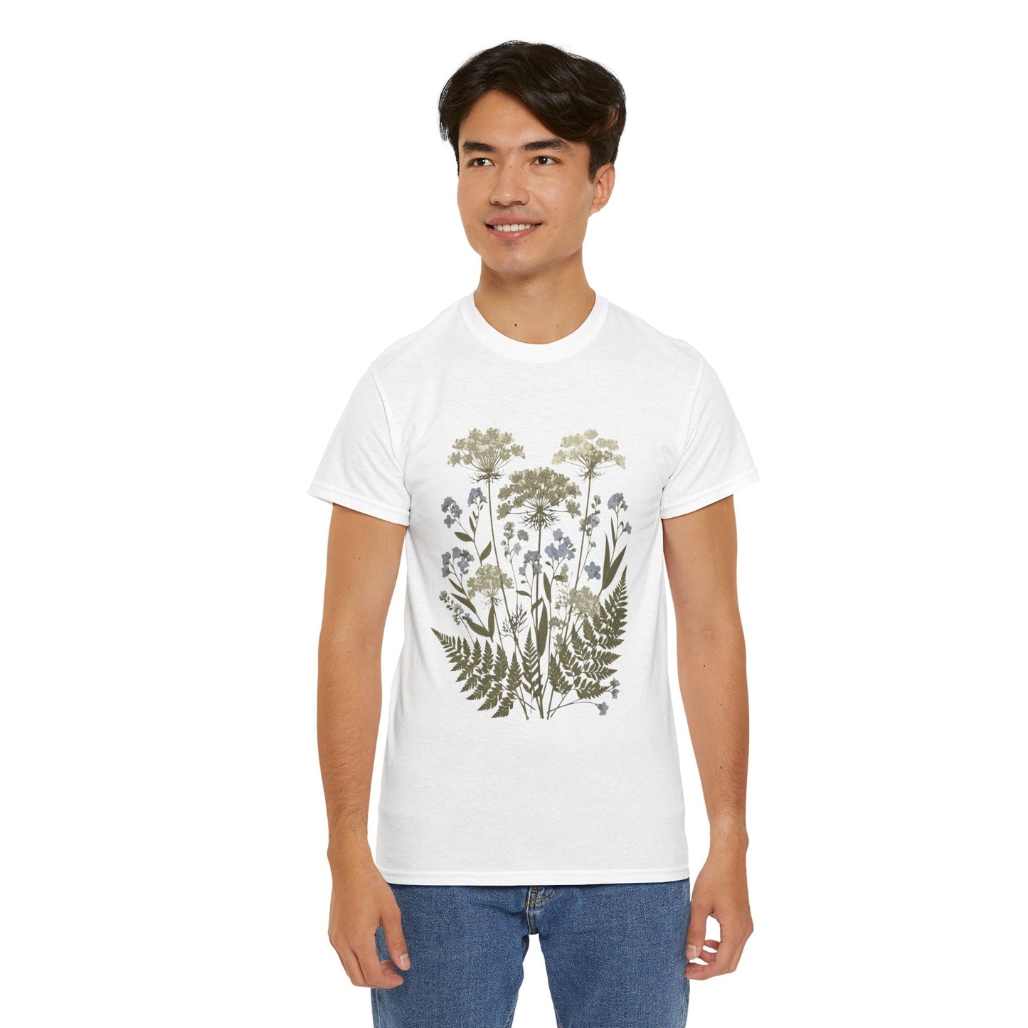 Botanical Art Unisex Heavy Cotton Tee Printify