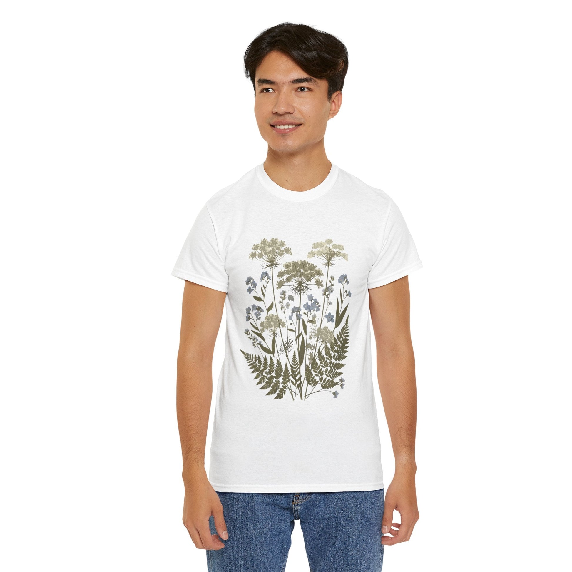 Botanical Art Unisex Heavy Cotton Tee Printify