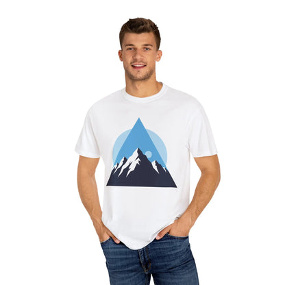 Mountain Adventure Unisex Garment-Dyed T-shirt | Nature Lover Shirt, Outdoor Gift, Hiking Tee, Graphic Tee, Travel Apparel Printify