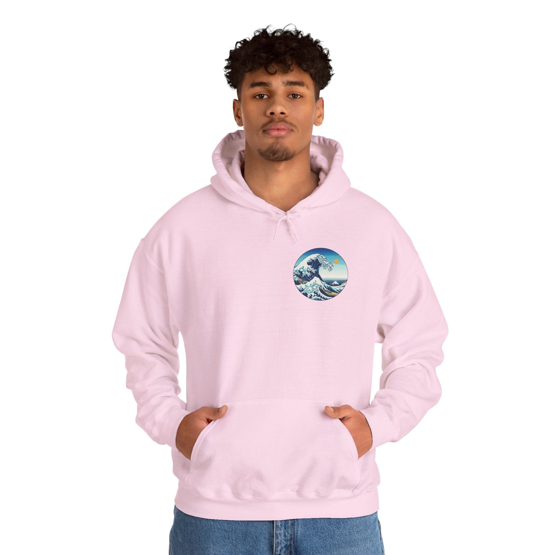 Ocean Wave Graphic Hoodie, Cozy Unisex Sweatshirt, Nature Lover Gift, Beach Vibes Apparel, Art-Inspired Clothing Boho Wear
