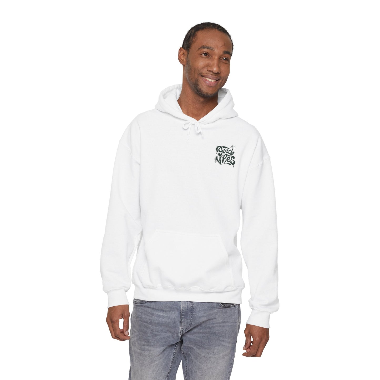 Good Vibes Unisex Heavy Blend Hoodie Printify