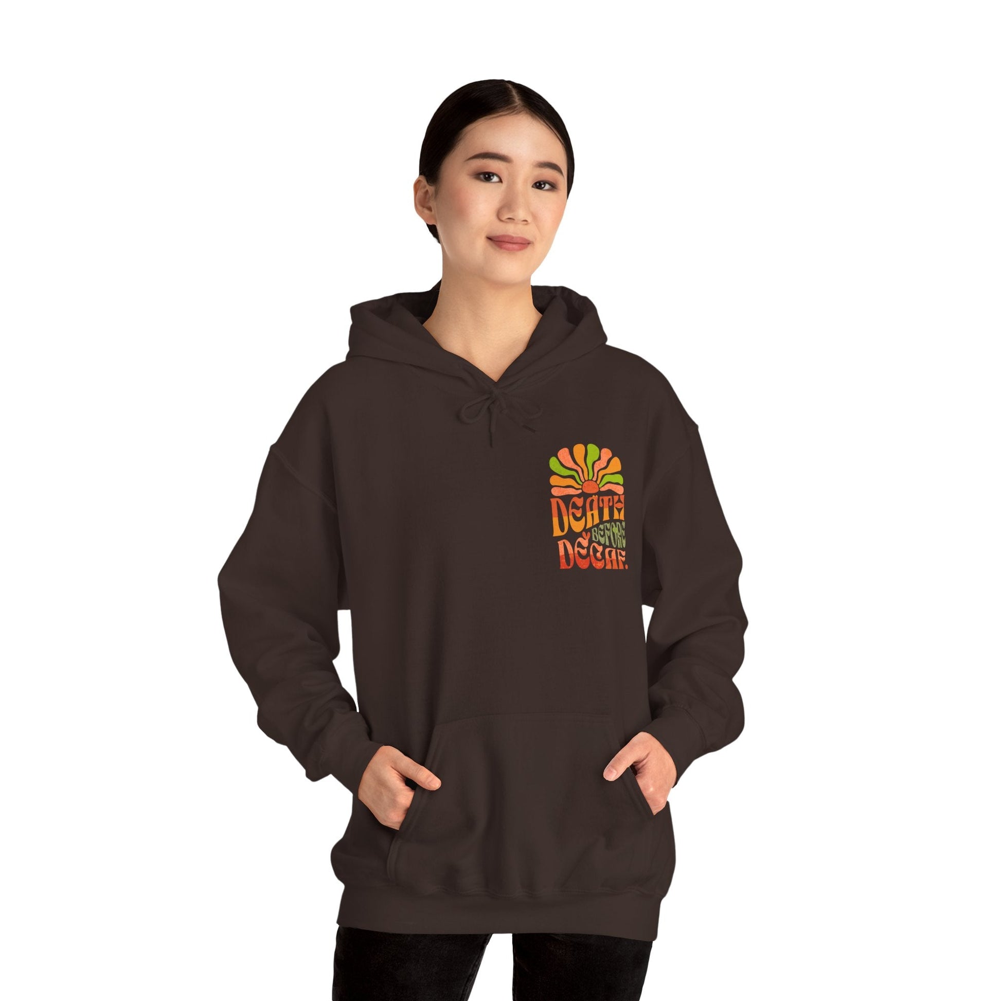 Colorful Retro Hoodie - Perfect for Cozy Days and Celebrations Printify