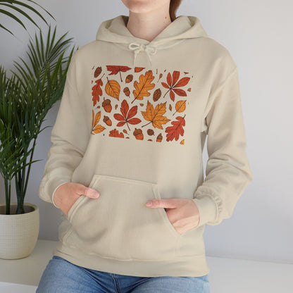 Vintage Autumn Unisex Hoodie Sweatshirt - Pattern Design Boho Wear