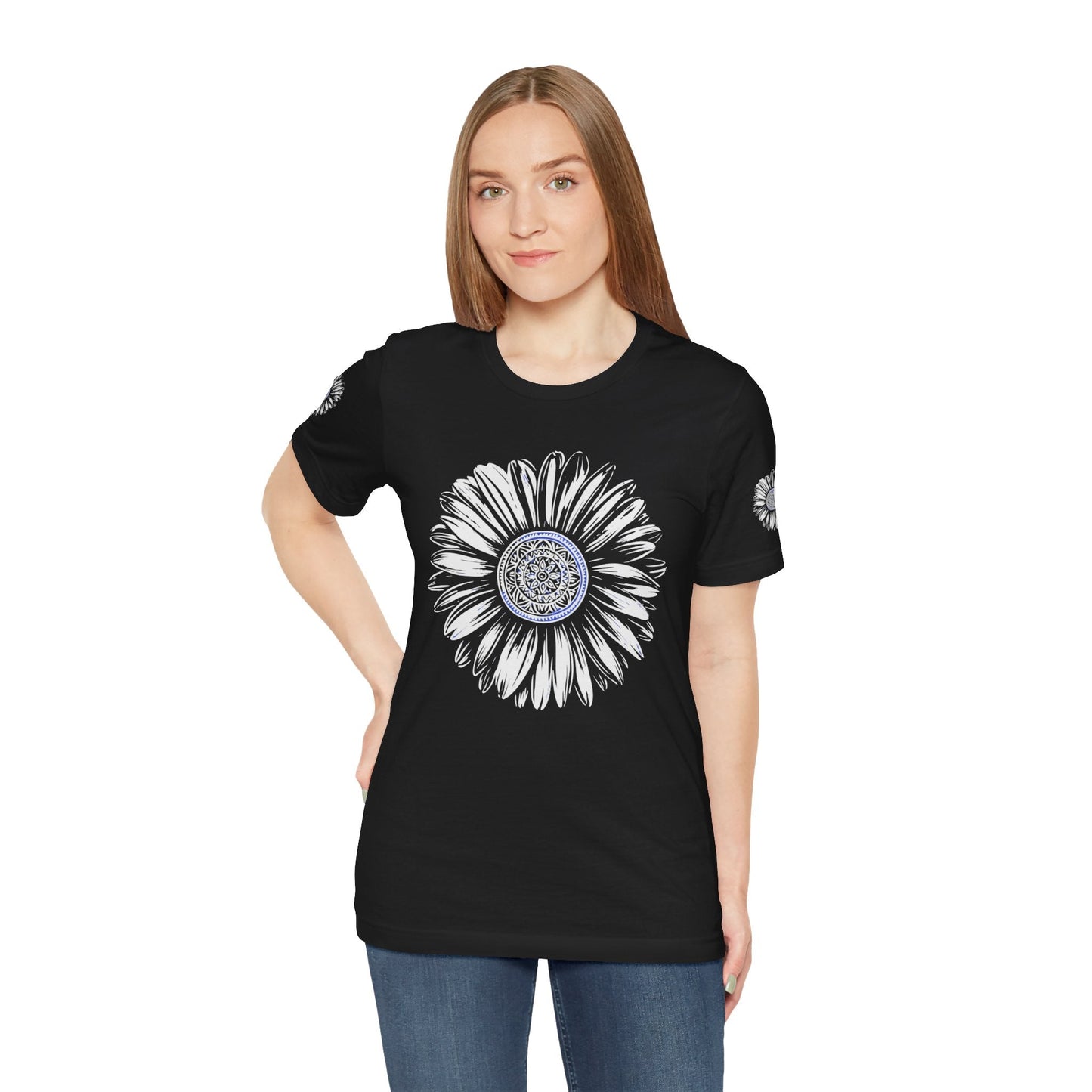 Boho Blue Mandala Tee Printify