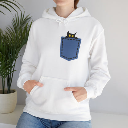 Cat Pocket Hoodie | Cute Cat Lover Gift, Unisex Printify
