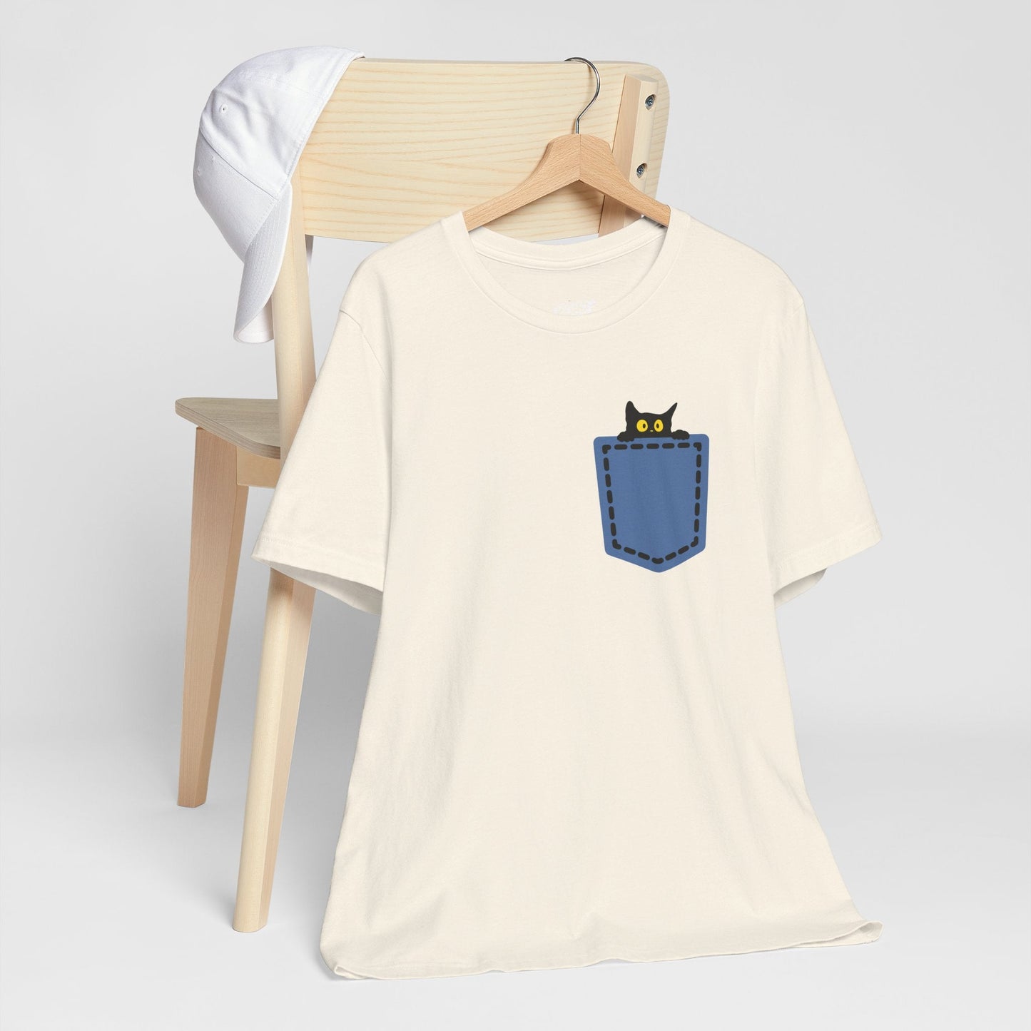 Cat Pocket Tee Boho Wear