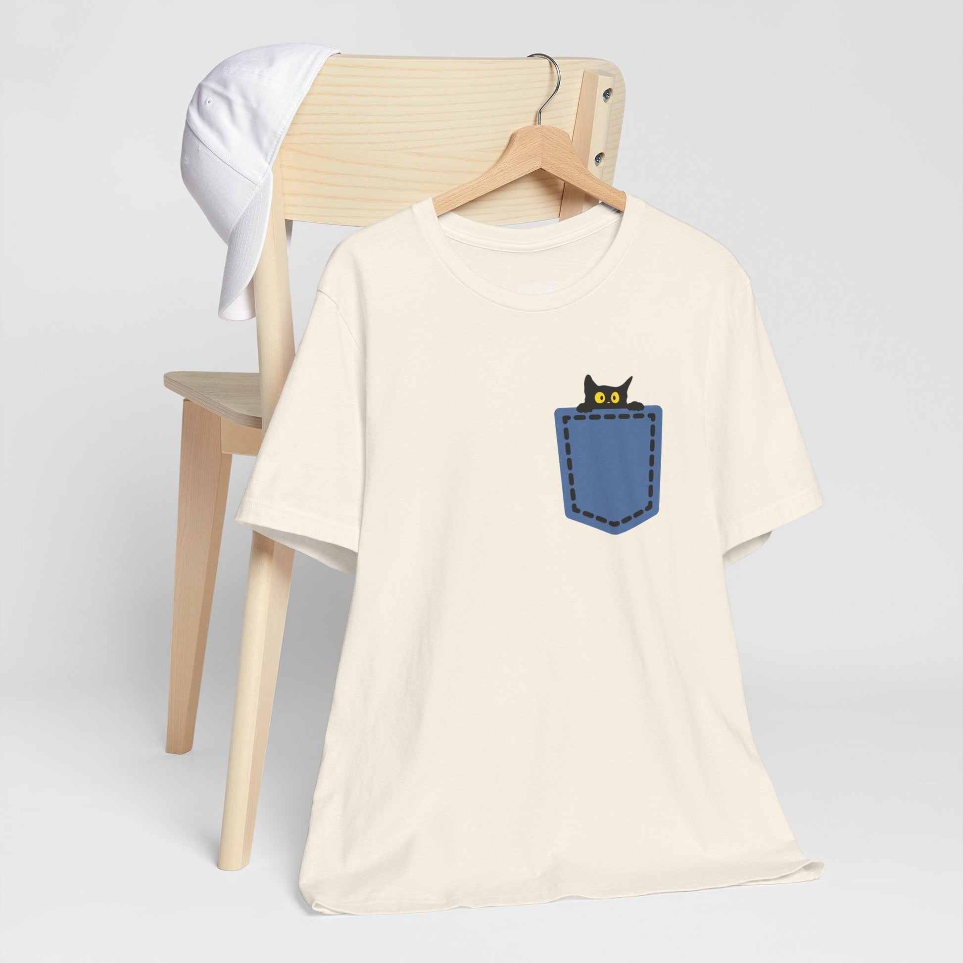 Cat Pocket Tee Boho Wear