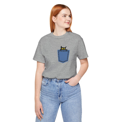 Cat Pocket Tee Boho Wear